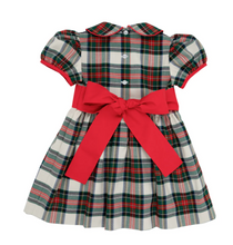 Load image into Gallery viewer, Cindy Lou Sash Dress - Aiken Place Plaid With Richmond Red
