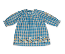 Load image into Gallery viewer, Tulip Dress - Azure Plaid

