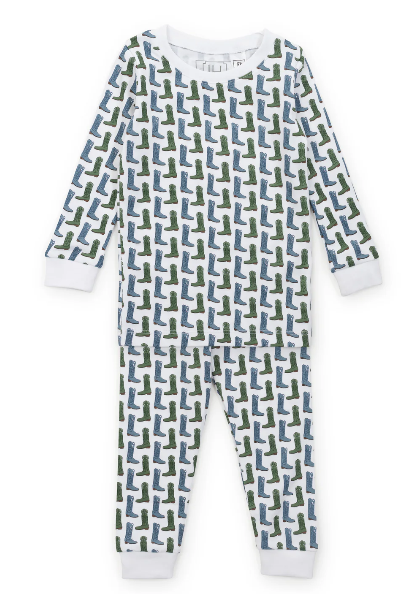 Grayson Pajama Set - Cowboy Boots