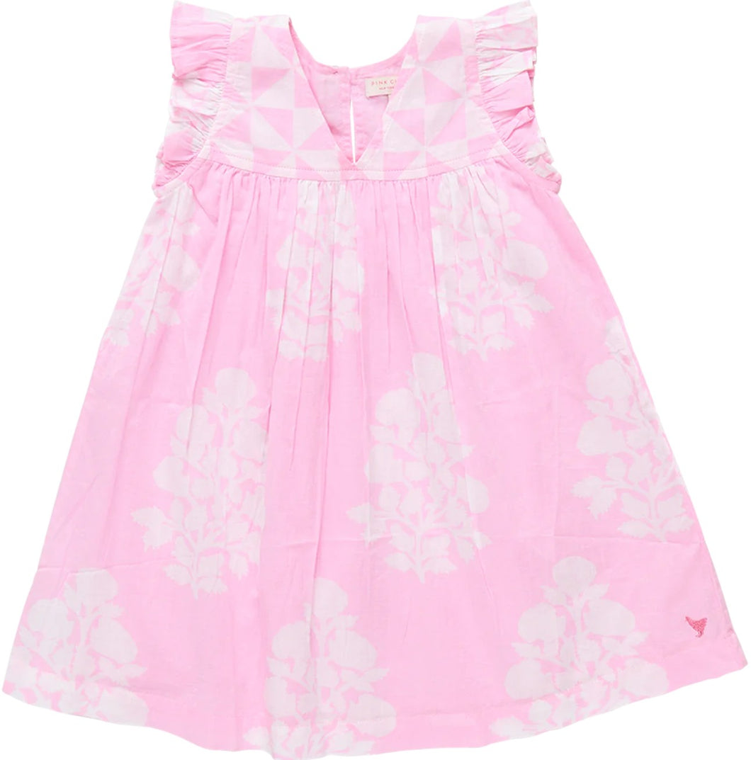 Courtney Dress - Pink Bouquet Floral