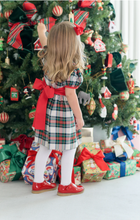 Load image into Gallery viewer, Cindy Lou Sash Dress - Aiken Place Plaid With Richmond Red
