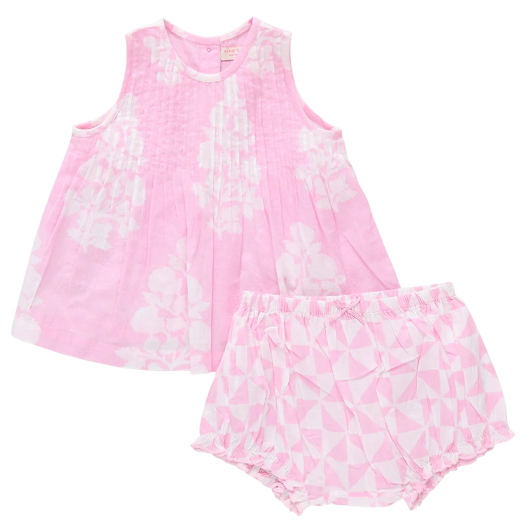 Jaipur 2 PC Set - Pink Bouquet Floral