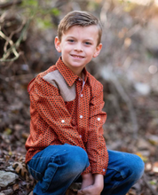 Load image into Gallery viewer, Blaze Orange And Green Long Sleeve Shirt
