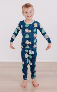 Peacock Yeti Long Sleeve Pajama Set