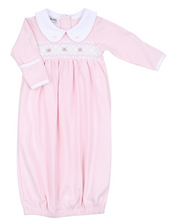 Load image into Gallery viewer, Freya And Finn Smocked Collared Gathered Gown - Pink
