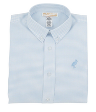 Load image into Gallery viewer, Dean's List Dress Shirt - Barrington Blue Mini Windowpane
