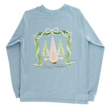 Load image into Gallery viewer, Girls Long Sleeve Logo Tee - Bottle Brush On Bayberry
