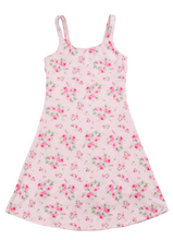 Load image into Gallery viewer, The Ellie Athletic Tween Dress - Pink Floral Keyhole
