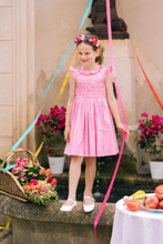 Load image into Gallery viewer, Amandine Tulip Pink Gingham Dress
