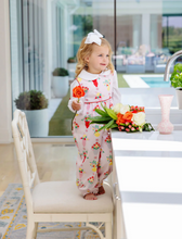 Load image into Gallery viewer, Sleeveless Rebecca Romper - Pink And Plentiful With Richmond Red
