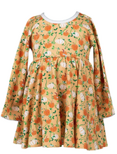 Load image into Gallery viewer, Autumn Vine Long Sleeve Twirl Dress
