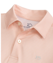 Load image into Gallery viewer, Apricot Blush Coral Driver Getting Ziggy With It Printed Polo
