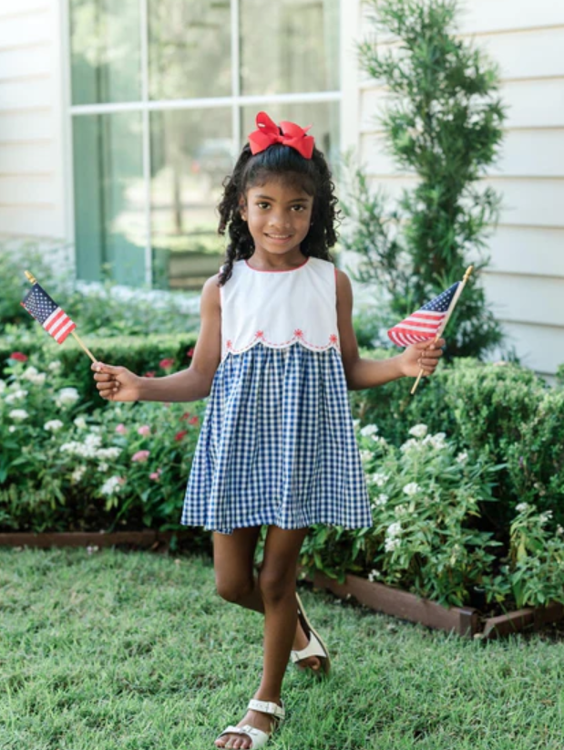 Firework Blue and White Dress