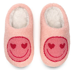 Kids Pink Happy Slippers