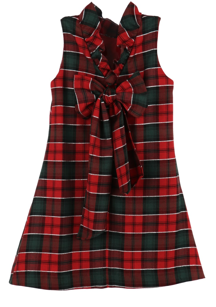 Red and green plaid dress on sale