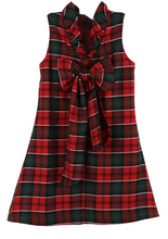 Load image into Gallery viewer, Blair Red And Green Plaid Dress
