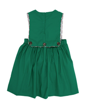 Load image into Gallery viewer, Brady Button In Dress - Kiawah Kelly Green With Merritt Park Plaid
