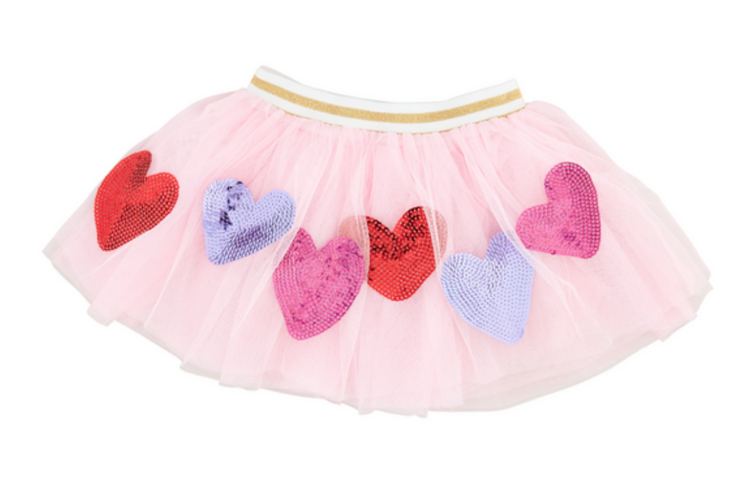 Multi Heart Sequin Tutu