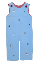 Load image into Gallery viewer, Christmas Light Blue Corduroy Longall

