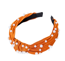 Load image into Gallery viewer, Burnt Orange And Pearl Headband
