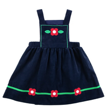 Load image into Gallery viewer, Corduroy Jumper With Flowers
