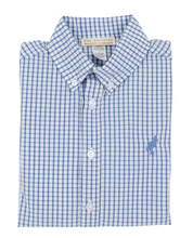 Load image into Gallery viewer, Dean&#39;s List Dress Shirt - Barbados Blue Windowpane
