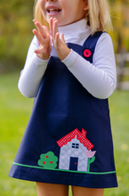 Load image into Gallery viewer, Jillian Jumper Set - Nantucket Navy With House Applique
