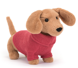 Sweater Sausage Dog - Pink