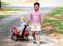 Load image into Gallery viewer, Founders Kids Fishing Shirt - Winterberry Plaid
