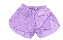 Load image into Gallery viewer, Eyelet Butterfly Shorts - Lavender
