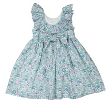 Load image into Gallery viewer, Aqua Floral Betsy Dress
