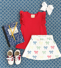 Load image into Gallery viewer, Searcy Knit Skort - Ribbon Reminder
