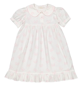 Pink Bows Short Sleeve Nightgown