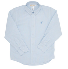 Load image into Gallery viewer, Dean's List Dress Shirt - Barrington Blue Mini Windowpane
