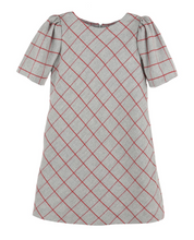 Load image into Gallery viewer, Grey And Red London Dress
