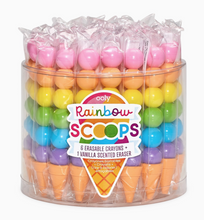 Load image into Gallery viewer, Rainbow Scoops Vanilla Scented Stacking Erasable Crayons

