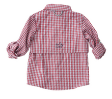 Load image into Gallery viewer, Founders Kids Fishing Shirt - Winterberry Plaid

