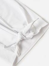 Load image into Gallery viewer, Athleisure Tie Back Top - White
