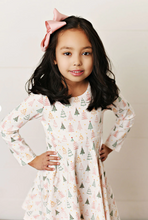 Load image into Gallery viewer, Glitter Trees Flair Dress
