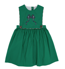 Load image into Gallery viewer, Brady Button In Dress - Kiawah Kelly Green With Merritt Park Plaid
