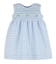 Load image into Gallery viewer, Gingham Swiss Dress - Blue
