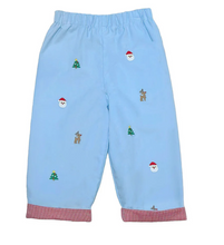 Load image into Gallery viewer, Christmas Light Blue Cord Leo Pants
