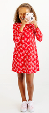 Load image into Gallery viewer, Long Sleeve Polly Play Dress - Bustling Bows
