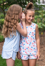 Load image into Gallery viewer, Tank Pima Lounge Set - Red, White And Blue Smiley
