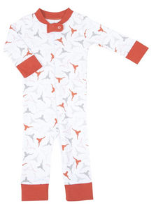 Lil' Longhorn Zipper Pajamas