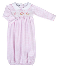 Load image into Gallery viewer, Lilly And Logan Smocked Collared Gathered Gown - Pink
