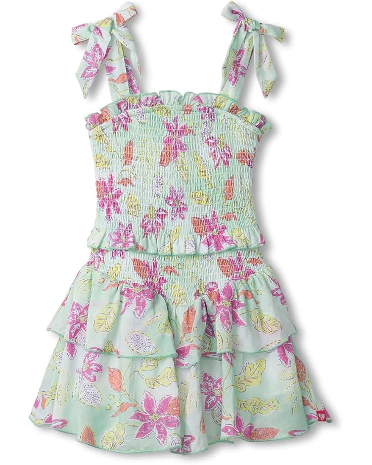 Distressed Floral Smocked Angel Dress