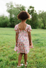 Load image into Gallery viewer, Puff Twirl Dress - Peach Bouquet
