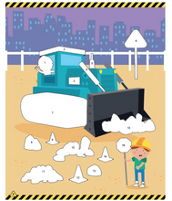 Load image into Gallery viewer, Trucks &amp; Diggers: Sticker Art &amp; Coloring
