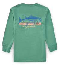 Load image into Gallery viewer, Frosty Sprucer Skipjack Facts Long Sleeve Tee
